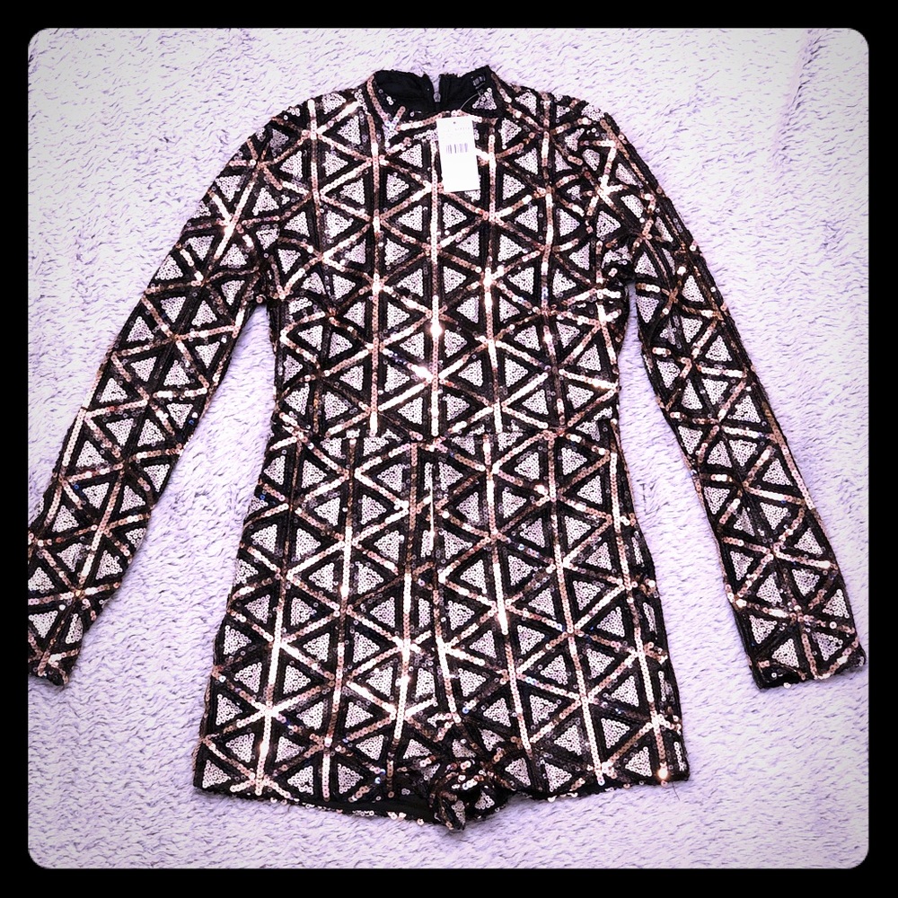 Fashion Nova Sequin Romper